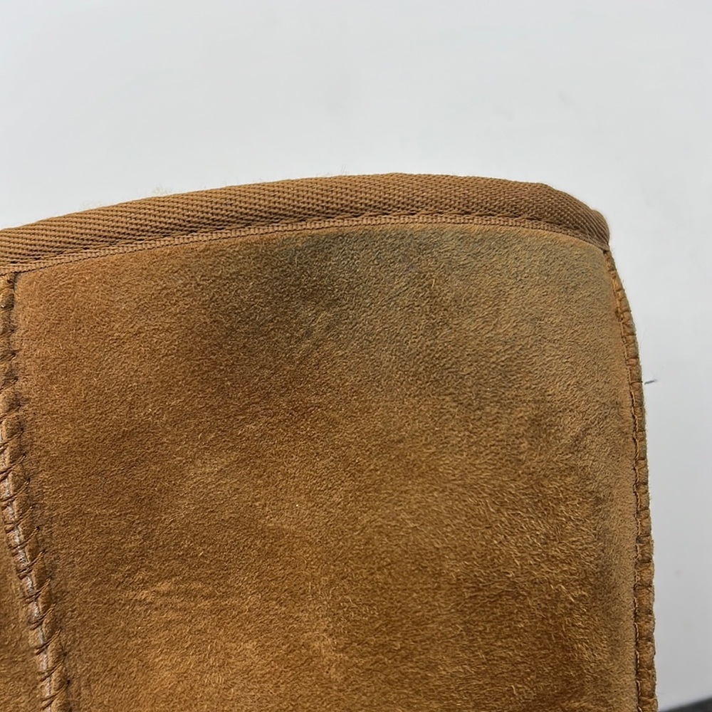 Ugg Tall Winter Boots Brown Leather Sheep Womens Size 7 - Picture 4 of 16